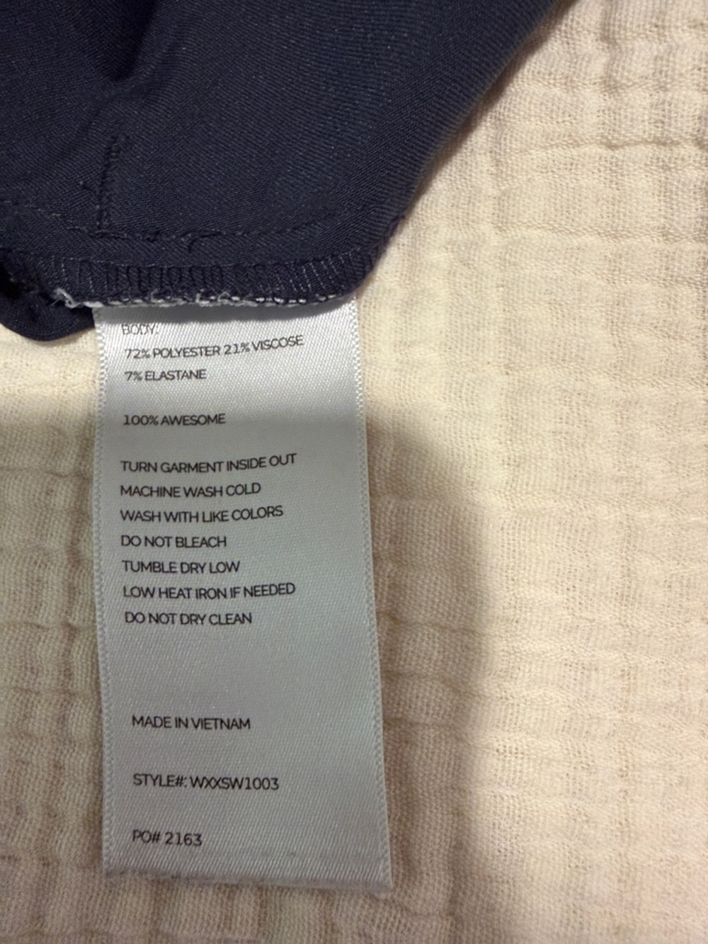 FIGS XXS Quiet Navy Rafaela Scrub Top - Picture 5 of 5